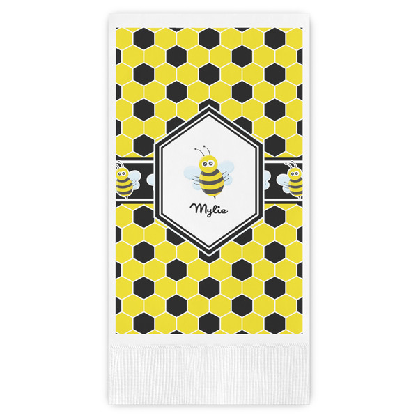 Custom Honeycomb Guest Napkins - Full Color - Embossed Edge (Personalized)