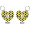 Honeycomb Heart Keychain (Front + Back)