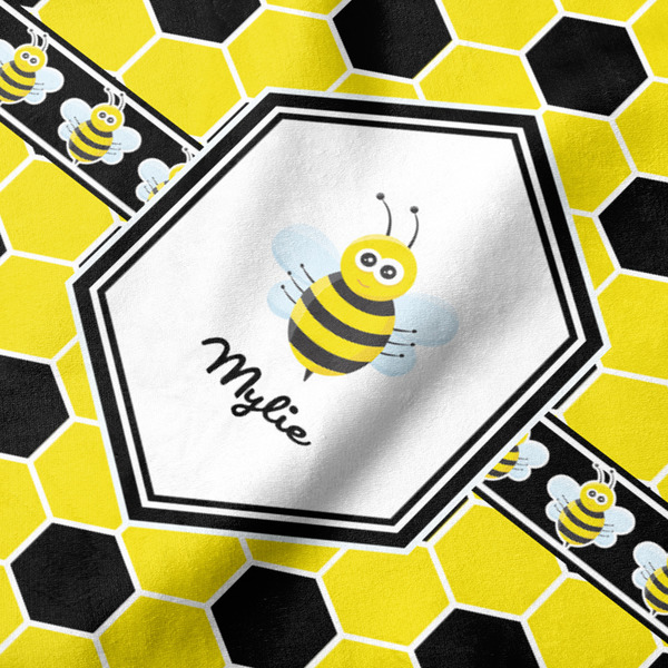 Honeycomb Hooded Baby Towel- Detail Close Up
