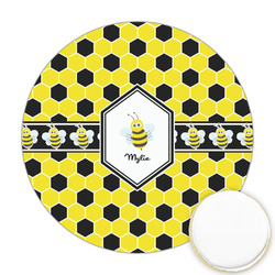Honeycomb Printed Cookie Topper - Round (Personalized)