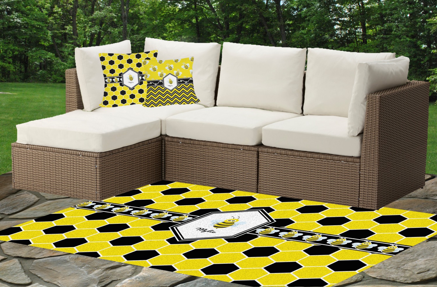 Custom Indoor / Outdoor Rug (Personalized) YouCustomizeIt