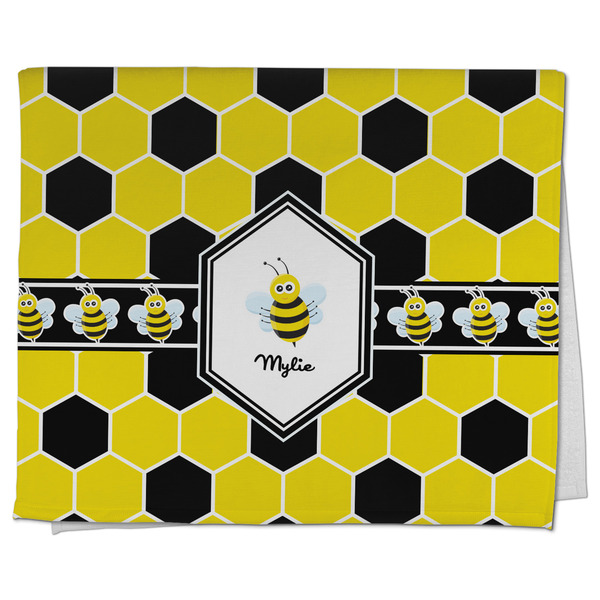 Custom Honeycomb Kitchen Towel - Poly Cotton w/ Name or Text