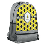 Honeycomb Backpack - Grey (Personalized)