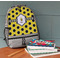 Honeycomb Large Backpack - Gray - On Desk