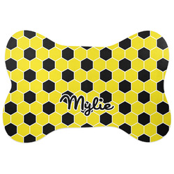 Honeycomb Bone Shaped Dog Food Mat (Large) (Personalized)