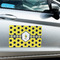 Honeycomb Large Rectangle Car Magnets- In Context