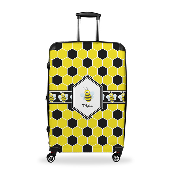 Custom Honeycomb Suitcase - 28" Large - Checked w/ Name or Text