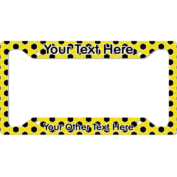 Custom Honeycomb License Plate Frame (Personalized)