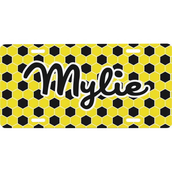 Custom Honeycomb Front License Plate (Personalized)