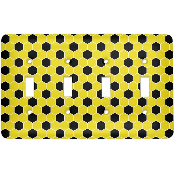 Custom Honeycomb Light Switch Cover (4 Toggle Plate)