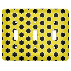 Honeycomb Light Switch Cover (3 Toggle Plate)