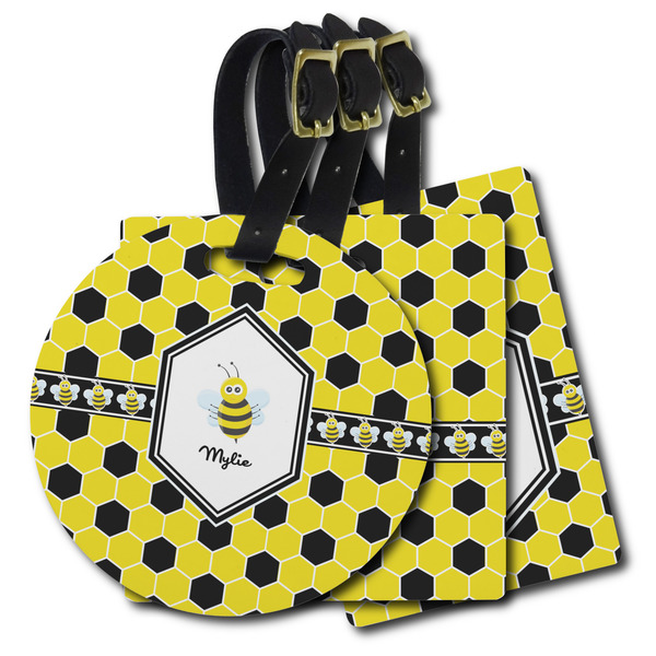 Custom Honeycomb Plastic Luggage Tag (Personalized)