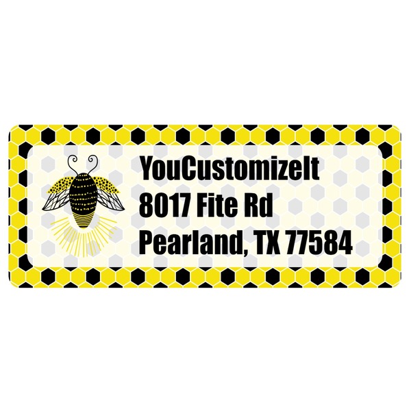 Custom Honeycomb Return Address Labels (Personalized)
