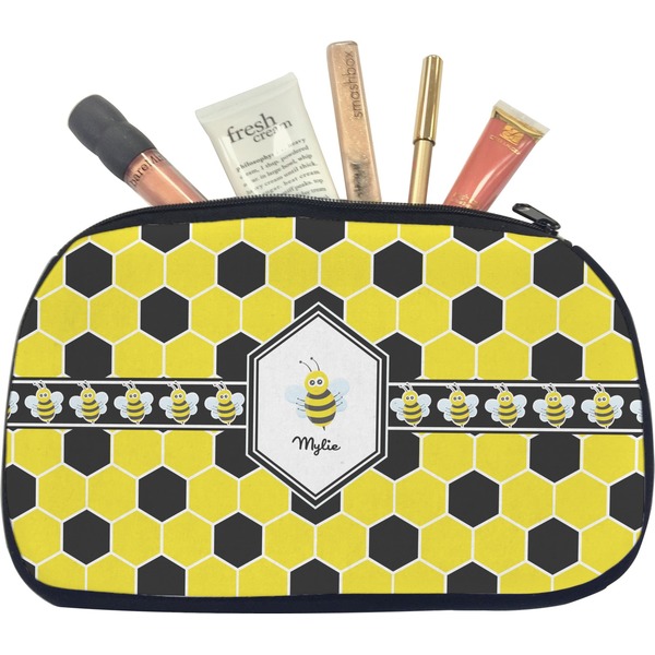 Custom Honeycomb Makeup / Cosmetic Bag - Medium (Personalized)