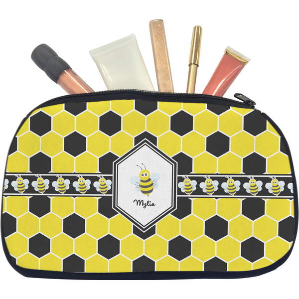 Custom Honeycomb Makeup / Cosmetic Bag - Medium (Personalized)