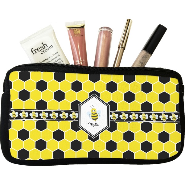Custom Honeycomb Makeup / Cosmetic Bag (Personalized)