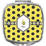 Honeycomb Compact Makeup Mirror (Personalized)