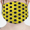Honeycomb Mask - Pleated (new) Front View on Girl