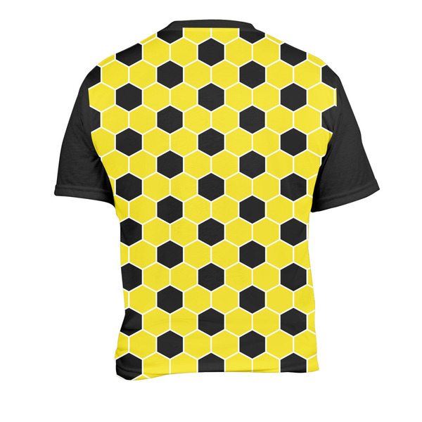 Honeycomb Men's Crew Neck T Shirt Medium - Back