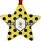 Honeycomb Metal Star Ornament - Front