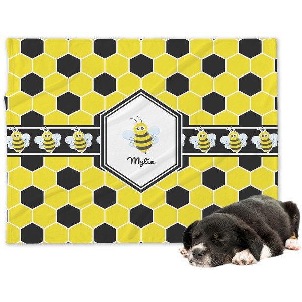 Custom Honeycomb Dog Blanket - Large (Personalized)