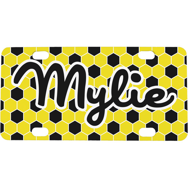 Custom Honeycomb Mini/Bicycle License Plate (Personalized)