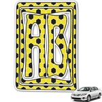 Honeycomb Monogram Car Decal (Personalized)