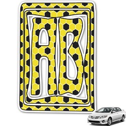 Honeycomb Monogram Car Decal (Personalized)