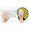 Honeycomb Mouse Pad with Wrist Rest - LIFESYTLE 2 (in use)