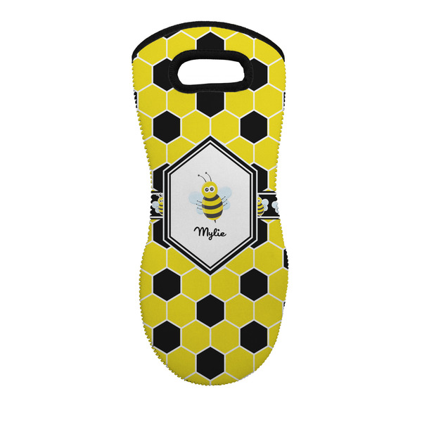 Custom Honeycomb Neoprene Oven Mitt - Single w/ Name or Text