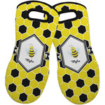 Honeycomb Neoprene Oven Mitts - Set of 2 w/ Name or Text
