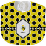 Honeycomb Velour Baby Bib w/ Name or Text