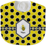 Honeycomb Velour Baby Bib w/ Name or Text