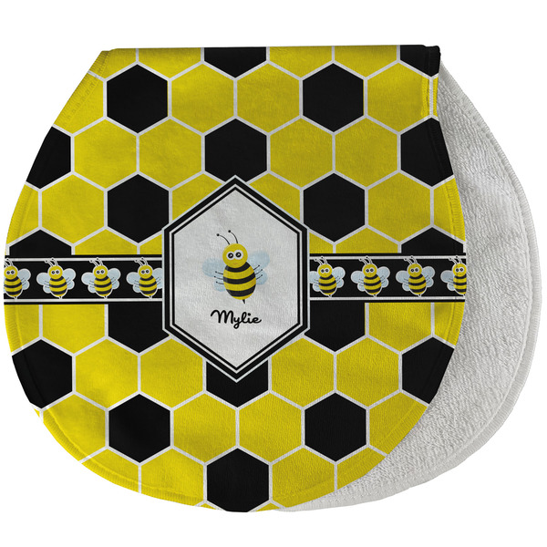 Custom Honeycomb Burp Pad - Velour w/ Name or Text