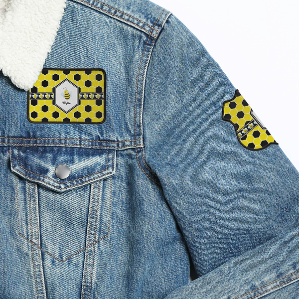 Honeycomb Patches Lifestyle Jean Jacket Detail