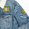 Honeycomb Patches Lifestyle Jean Jacket Detail