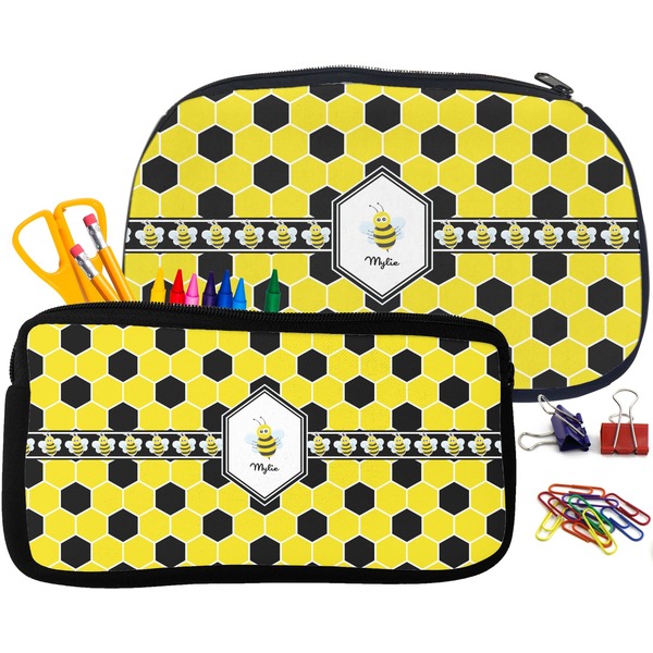Honeycomb Pencil / School Supplies Bags Small and Medium