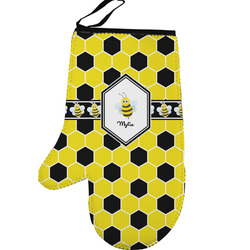 Honeycomb Left Oven Mitt (Personalized)