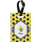 Honeycomb Plastic Luggage Tag - Rectangular w/ Name or Text