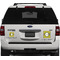 Honeycomb Personalized Square Car Magnets on Ford Explorer