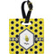 Honeycomb Plastic Luggage Tag - Square w/ Name or Text