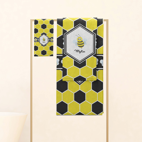 Honeycomb Personalized Towel Set