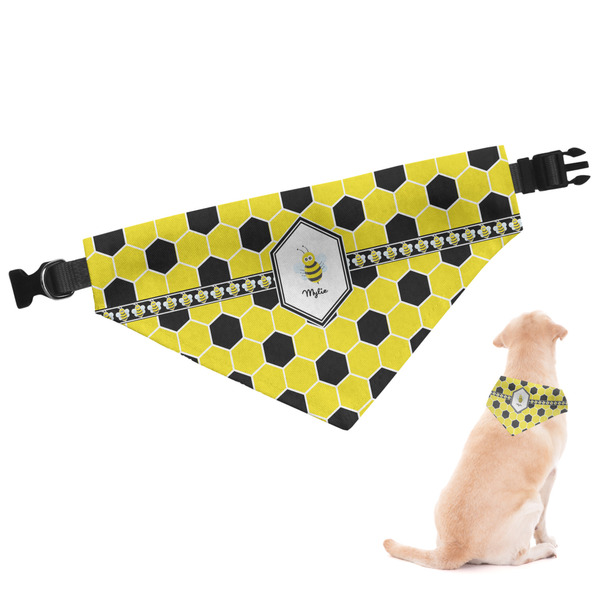 Custom Honeycomb Dog Bandana - XLarge (Personalized)