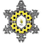 Honeycomb Vintage Snowflake Ornament (Personalized)