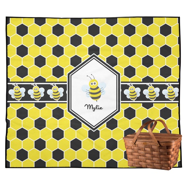 Custom Honeycomb Outdoor Picnic Blanket (Personalized)