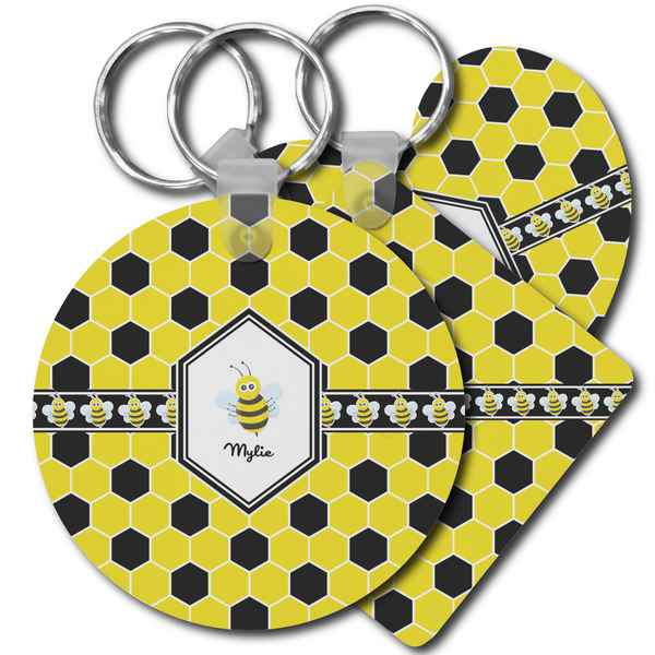 Custom Honeycomb Plastic Keychain (Personalized)
