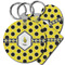 Honeycomb Plastic Keychain (Personalized)