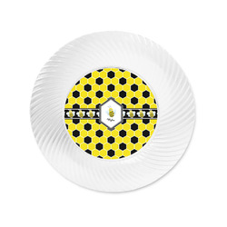 Honeycomb Plastic Party Appetizer & Dessert Plates - 6" (Personalized)