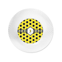 Honeycomb Plastic Party Appetizer & Dessert Plates - 6" (Personalized)
