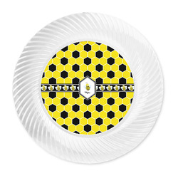 Honeycomb Plastic Party Dinner Plates - 10" (Personalized)